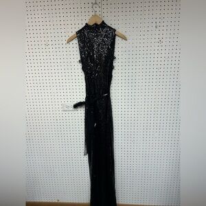 Misguided Black Sequin Dress